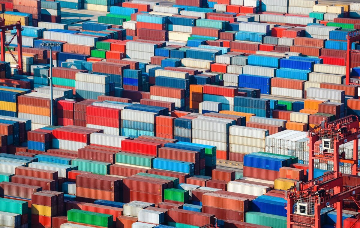 lot's of cargo freight containers